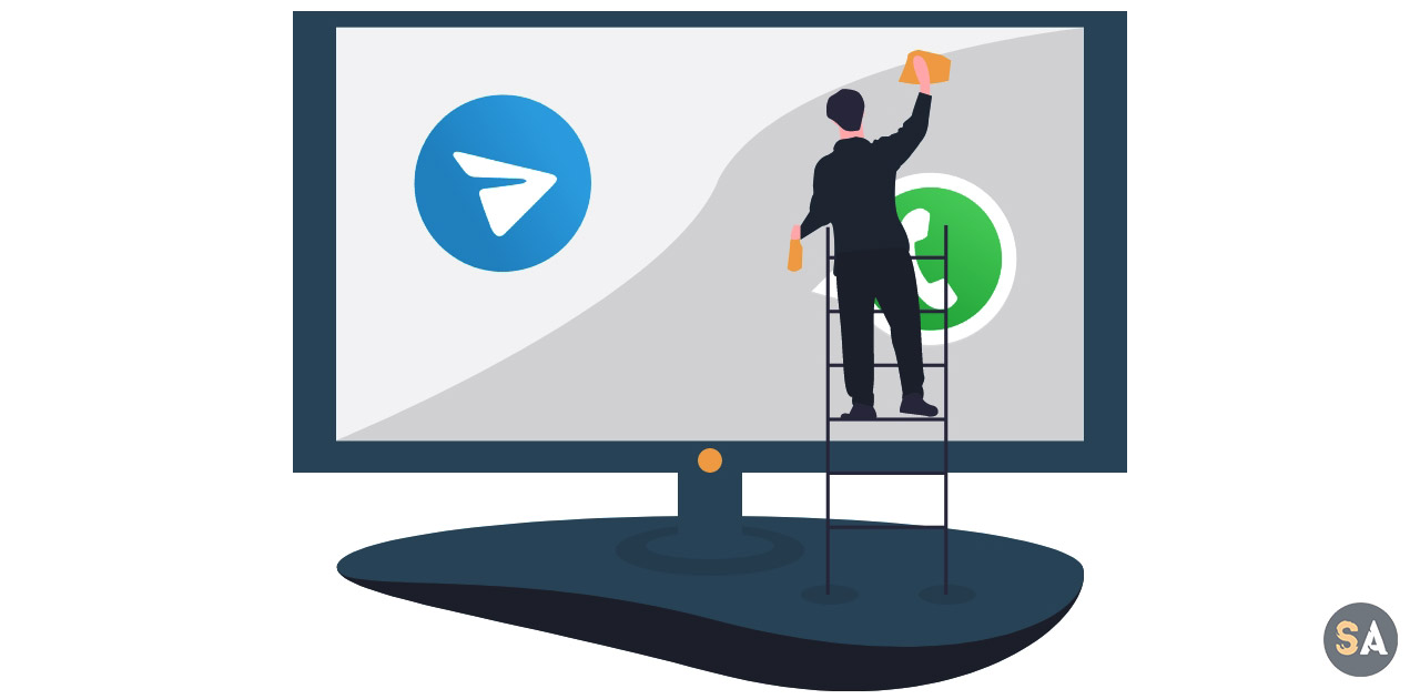 Противостояние Telegram и whatsapp